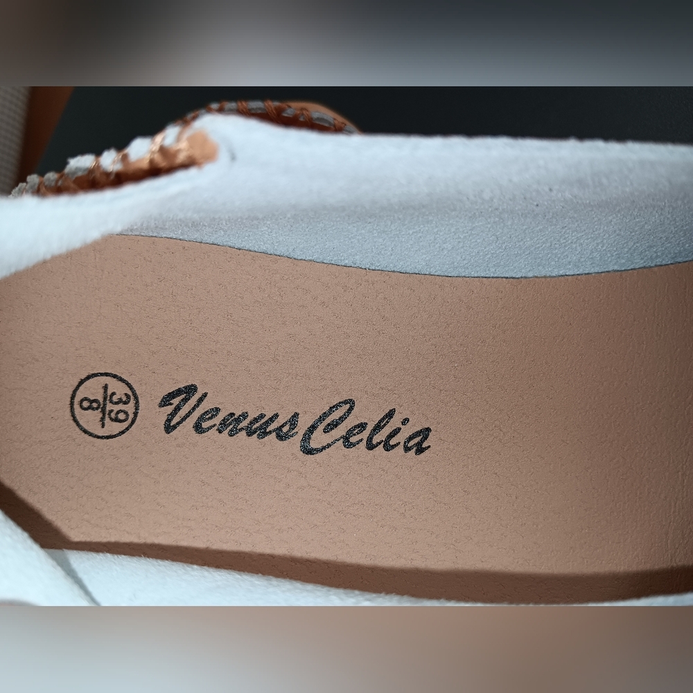 Venus Cecilia Tan Leather Women's Shoes Size 8 New Without Tags. Never Worn. - Picture 4 of 6